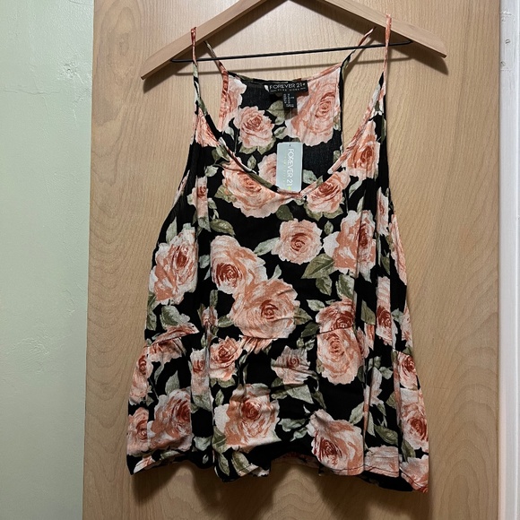 NWT Forever 21 floral babydoll top - Picture 1 of 4